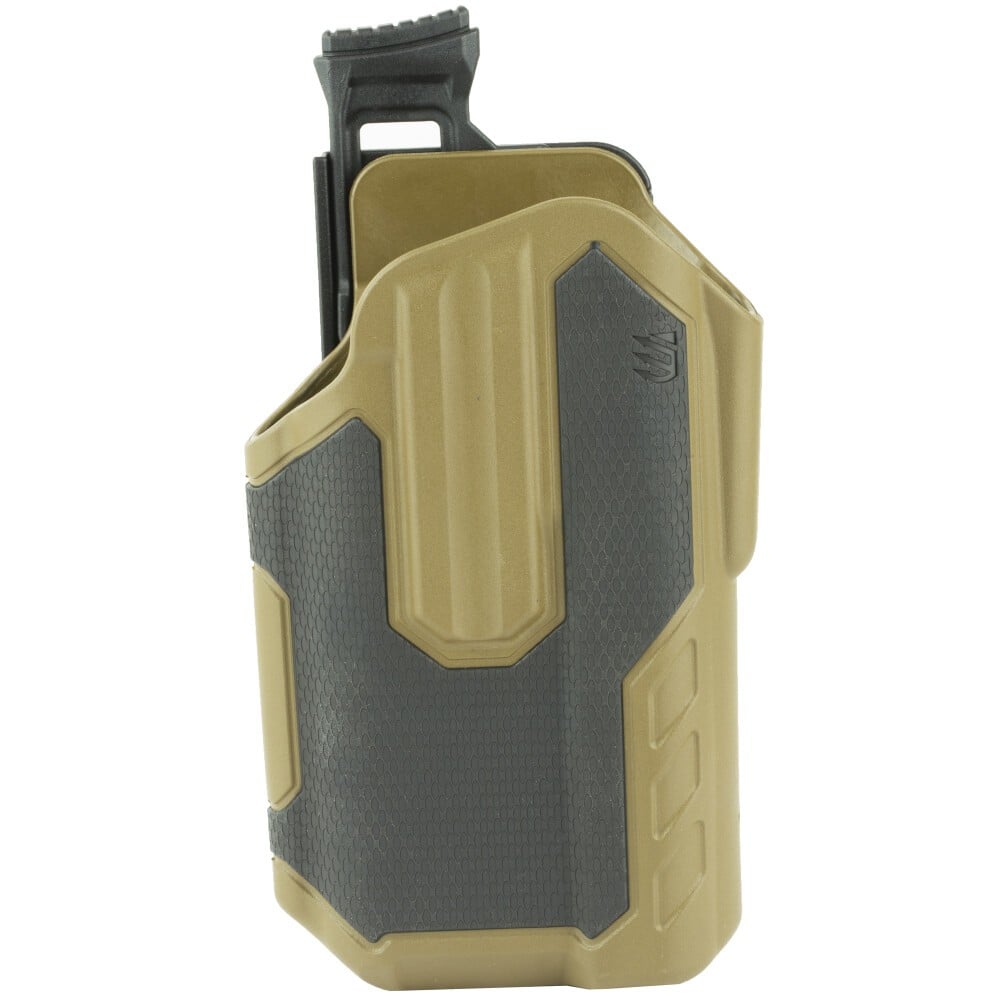 Blackhawk Omnivore Size Left Hand 150 Styles of Semi Automatic Handgun Non-Light Bearing Multi-Fit Holster, Black/Tan - 419001BCL