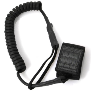 BLACKHAWK Tac Pistol Lanyard Coiled Black