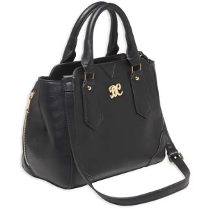 Bulldog BDP020 Satchel Purse w/Holster Black Leather Small Autos, Revolvers Ambidextrous Hand