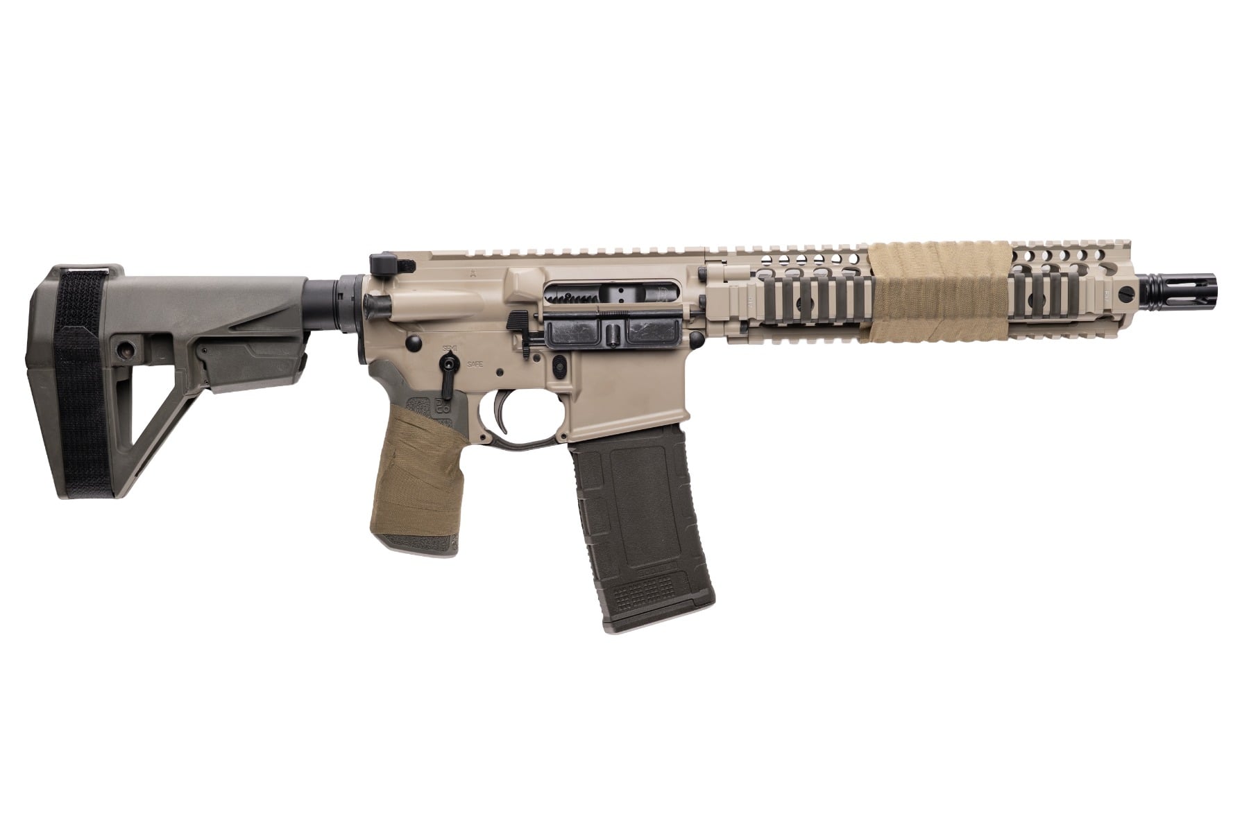 Daniel Defense CNC MK18 Elite .300 AAC Blackout 10.3" AR-Pistol, FDE/ODG