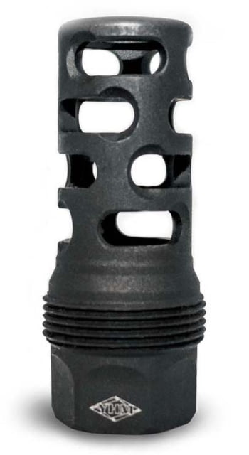 Yankee Hill Machine sRx Muzzle Brake QD Long Black Phosphate Steel 1/2-28 tpi 9mm