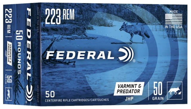 Federal Premium American Eagle .223 50 Grain Jacketed Hollow Point Rifle Ammo 50 Rounds
