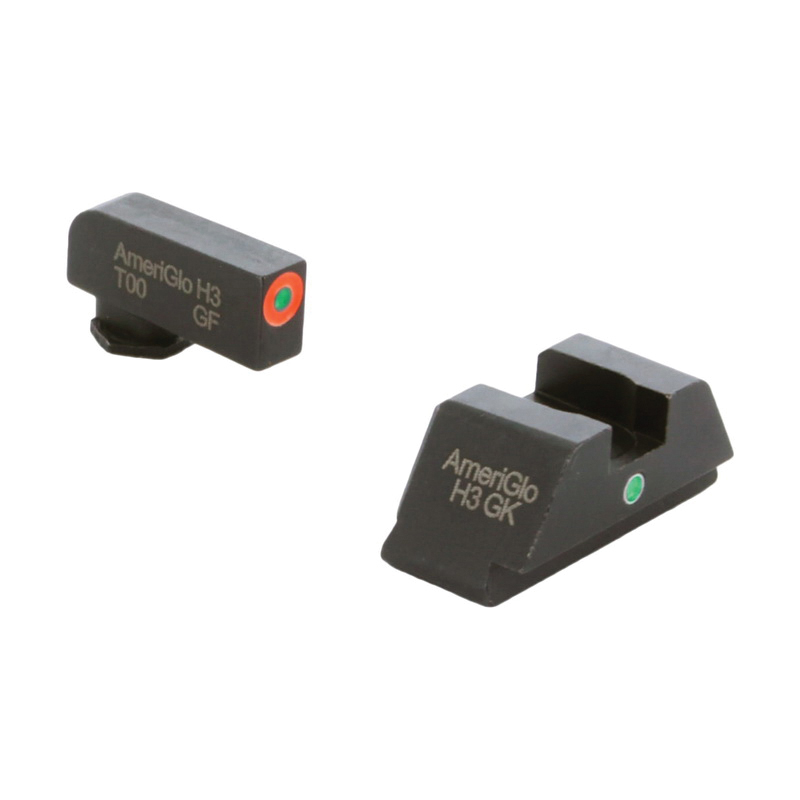 Ameriglo I-Dot Night Sight Set Front/Rear, Green/Orange/Green