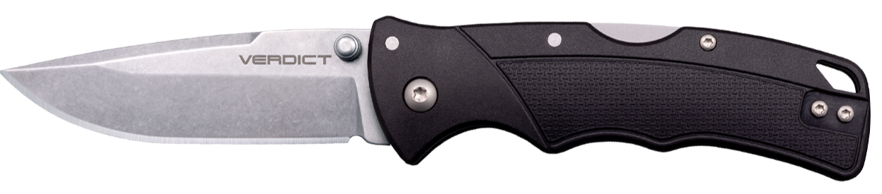 Cold Steel - CSFLC3SPSSZ - Verdict 3.00 Folding Tanto Plain Black Knife