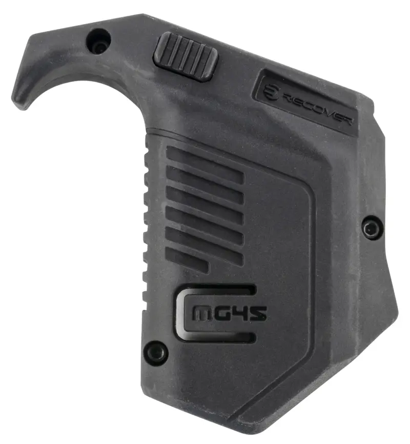 Recover Tactical MG4501 Angled Mag Pouch Double Stack, Black Polymer, 45 ACP/10mm Auto, Compatible w/ Glock
