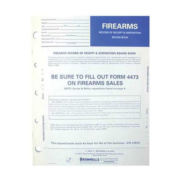 Brownells Firearm Record Book