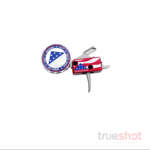 RISE Armament - The Patriot - Straight - Silver - High-Performance Drop In AR Trigger
