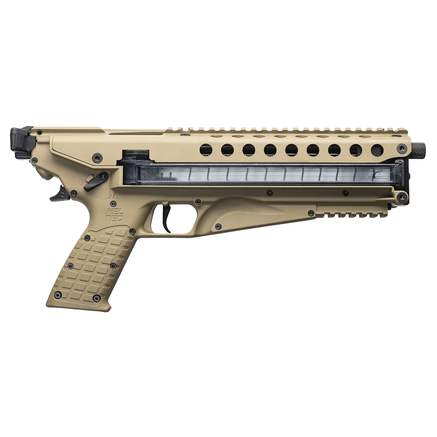 Kel-tec P50 5.7x28mm 9.60" 50rds, Tan - P50TAN