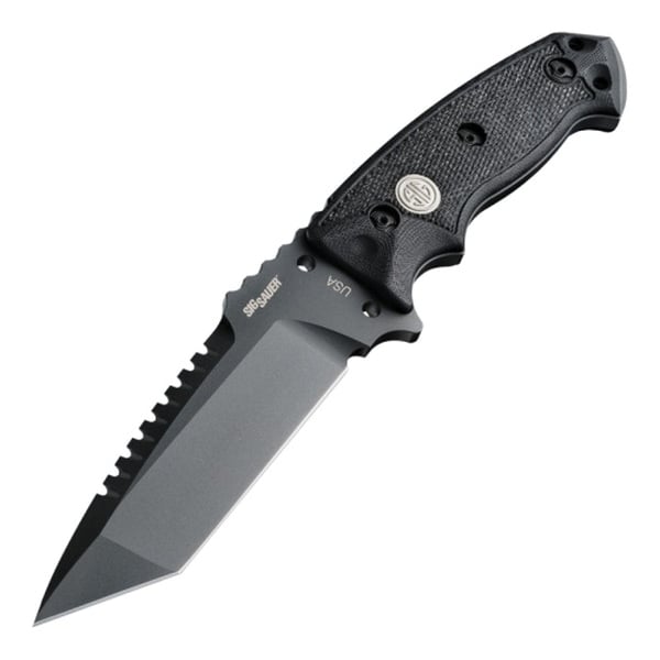 Hogue Sig EX-F01 Tactical Fixed Knife Tanto Black - Durable, Lightweight and Reliable - 37122