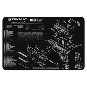 TekMat TEKR17RUGERLC9 Original Cleaning Mat  Ruger LCP Parts Diagram 11 x 17