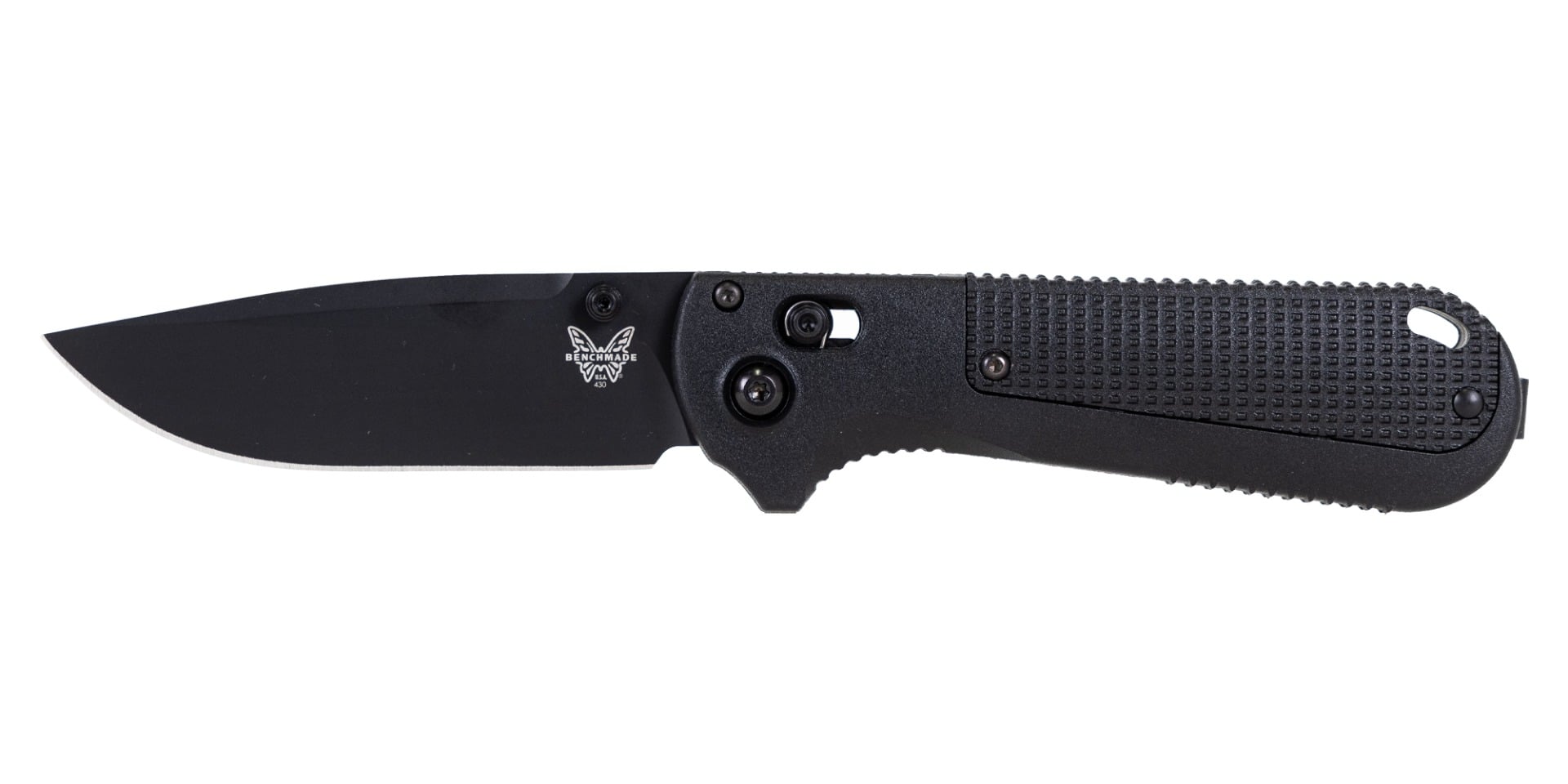 Benchmade Redoubt Folding Drop Point Knife, Black - 430BK-02