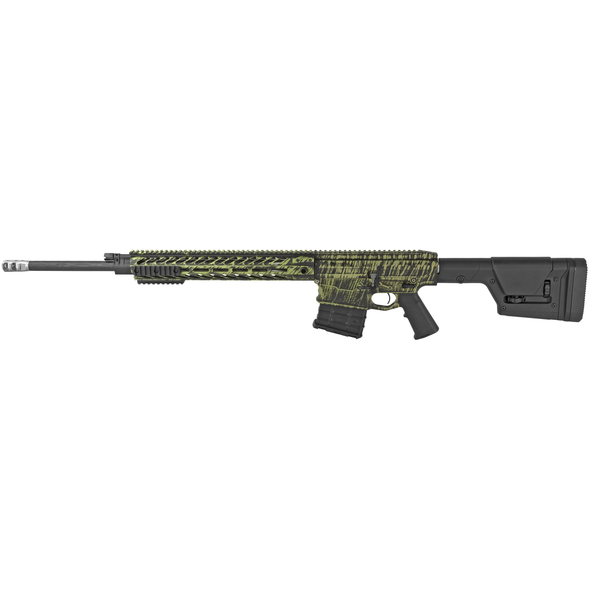 Nemo Arms .300 Weatherby Mag AR Rifle with 24" Barrel, Black, Yellow - OMENWG324CF
