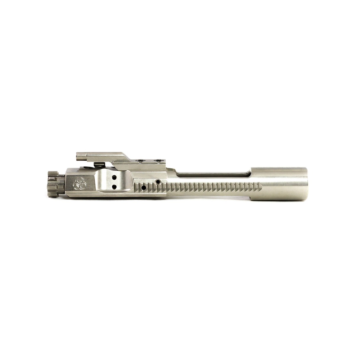 Black Rain Ordnance .223/5.56 Left Hand AR-15 Bolt Carrier Group With Biohazard Engraving, Nickel Boron - BRO-BCG-LH