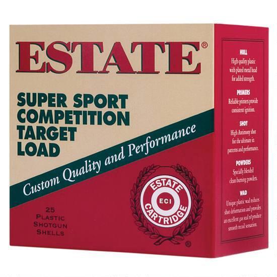 Estate Cartridge SS12L75 Super Sport Competition Target 12Gauge 2.75″ 1 1/8oz 7.5Shot 25 Per Box/10 Case - No Credit Card Fees - Low, flat rate shipping
