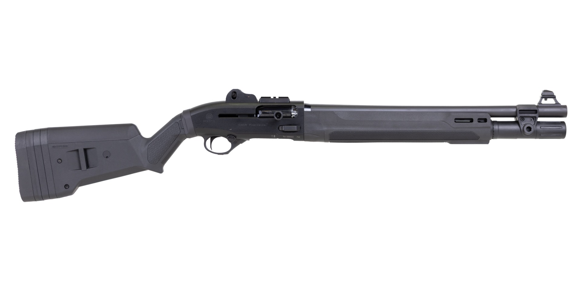 Beretta 1301 Tactical Mod 2 12 Gauge W/ Magpul Stock & Reptillia Mount,18.50" Semi-Auto, Black