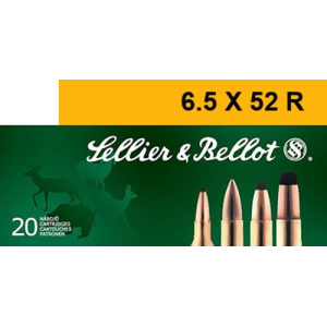 Sellier & Bellot SB6552RA Rifle 6.5X52mmR 117 GR Soft Point - 20rd Box