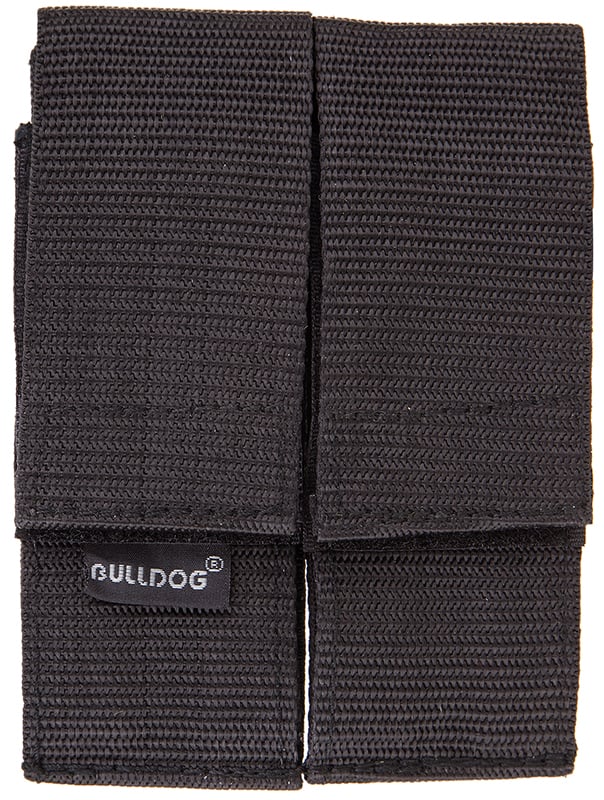 Bulldog Cases Double Magazine Holder, Black - WMAGL