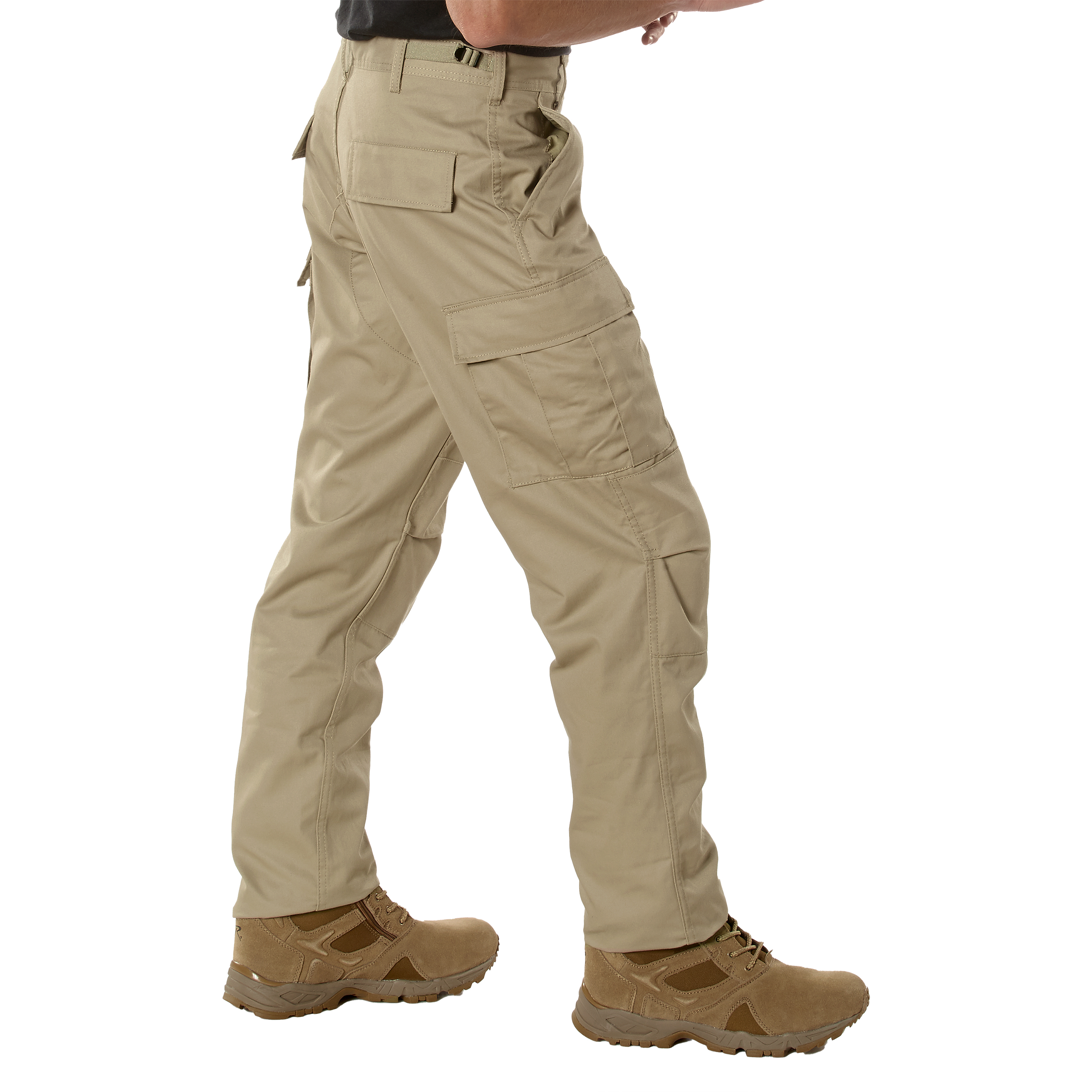 Rothco Relaxed Fit Zipper Fly Bdu Pants - Khaki, Medium