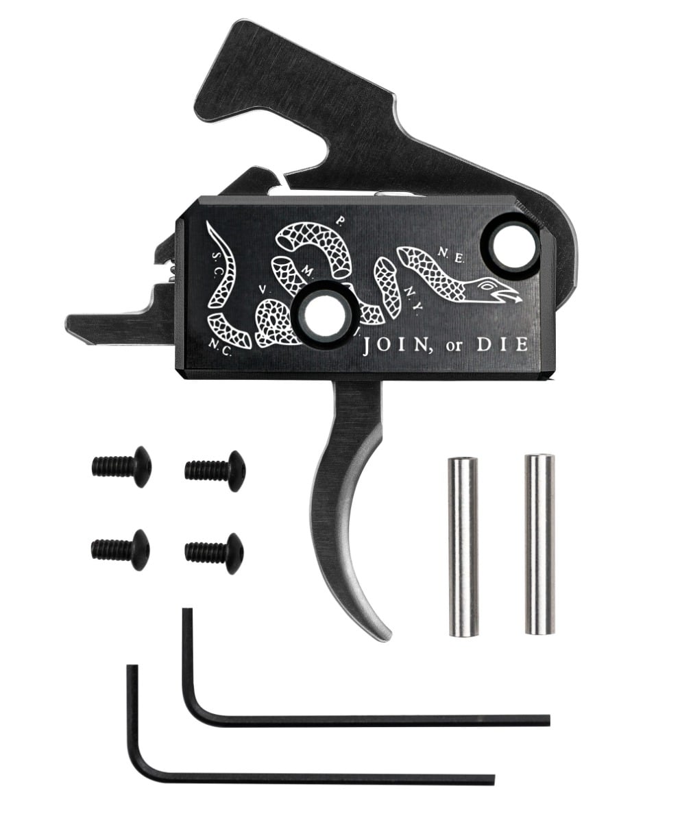 Rise Armament RA-140 "Join or Die" Curved Trigger - RA-140-JOD