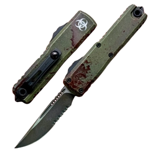 Microtech UTX-85 Gen IV 3.1 Single-Edge Partially Serrated Outbreak Knife