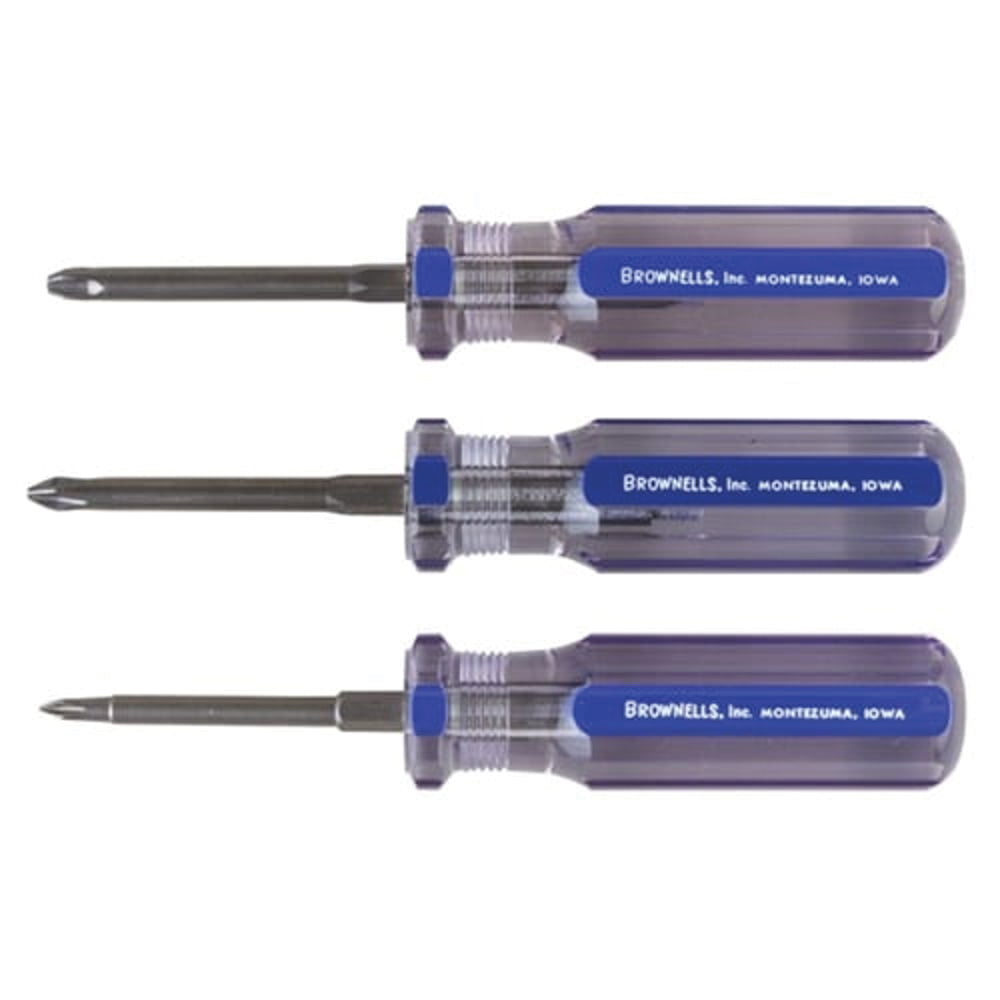 Brownells Fixed Blade Phillips Anti-Cam Screwdriver Set