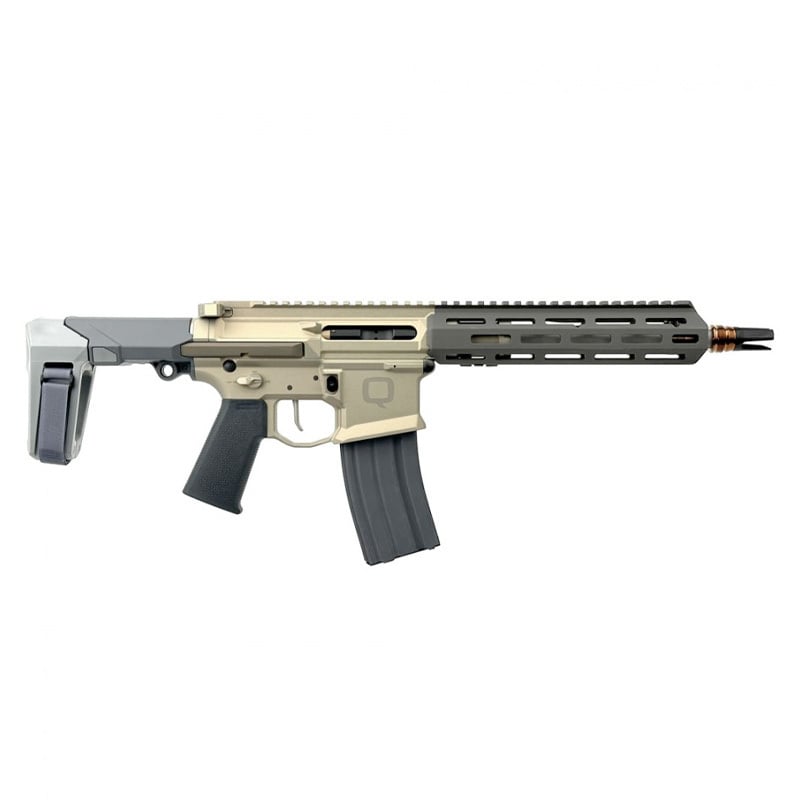 Q HONEY BADGER 5.56 PSTL 9.69″ W/BRACE BLK/GRY 1-30RD MAGAZINE - No Credit Card Fees - Low, flat rate shipping