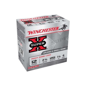 Winchester Ammo XU12H6 Super-X Heavy Game Load 12GA 2.75\" 1 1/8oz #6 Shot - 25sh Box