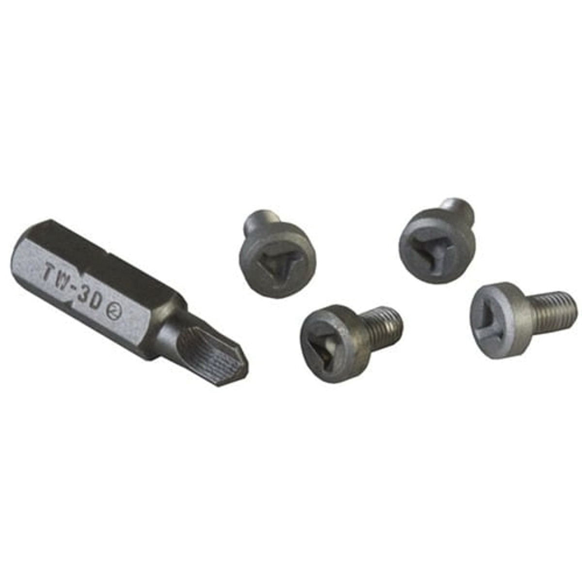 Brownells 4-Pack Tri-Wing Grip Screw Fits 1911 Commander/1911 Government, Gray