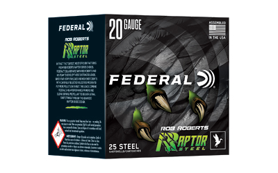 Federal Raptor Steel 20GA 3" #3 Shotgun Shells - 25 Rounds
