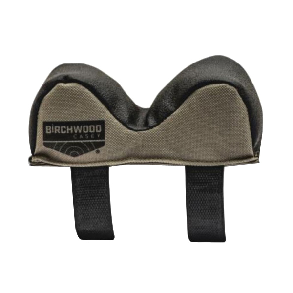 Birchwood Casey Leather/Polyester Universal Front Rest Bag - Versatile Black/Tan Design - UFRBNRW