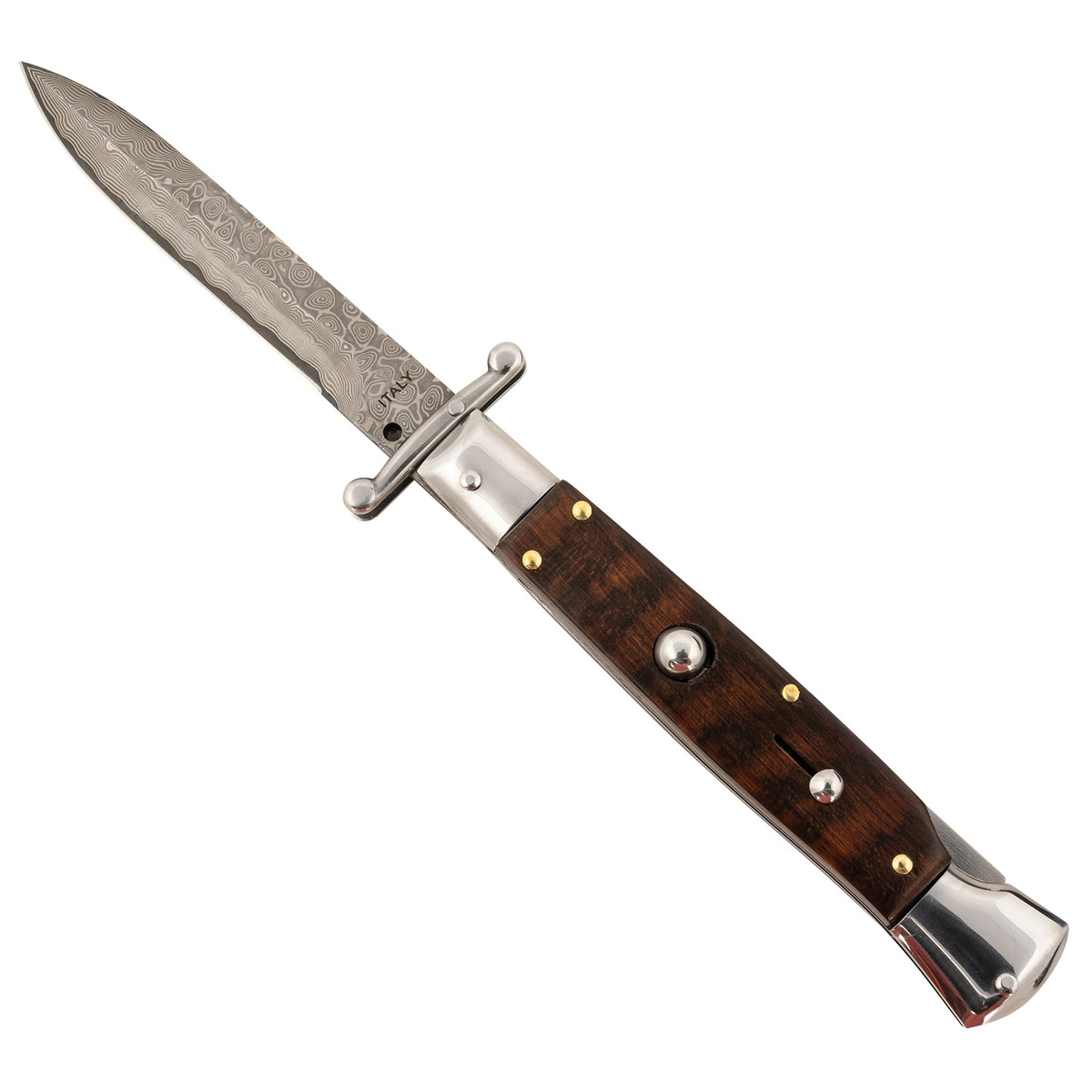 Steel River Spartan Folding Knife, Italian Bayonet - Smooth Deployment, Reliable Locking Mechanism, Ideal for Tactical and EDC Use - SGSWRDAM