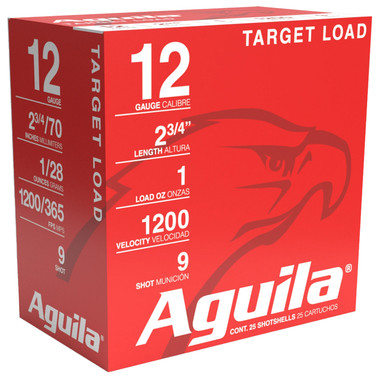 Aguila Target Load Competition 12 Gauge 2.75" 1 oz 9 Shot
