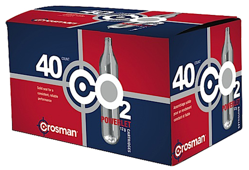 Crosman 12 g CO2 Powerlet Cartridge, 40/pack - 23140
