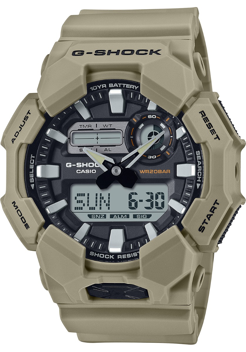 Casio G-Shock GA010-5A Analog/Digital Wrist Watch, Tan - GA0105ACR