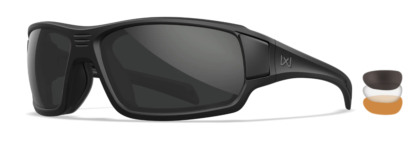 WILEY X Beach 2.5 - Matte Black - Gray/Clear/Rust