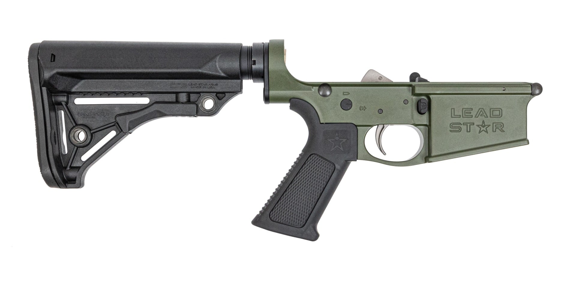 Lead Star Arms Lower Receiver - Complete Rifle DMR -  (Sniper Green)