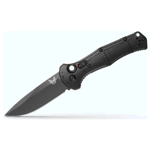 Benchmade Claymore, Black Grivory, Drop-Point, Folding Knife