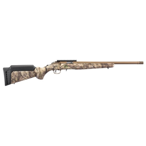 RUGER American Rimfire 17 HMR 18" 9rd Bolt Rifle - Burnt Bronze / Go Wild Camo