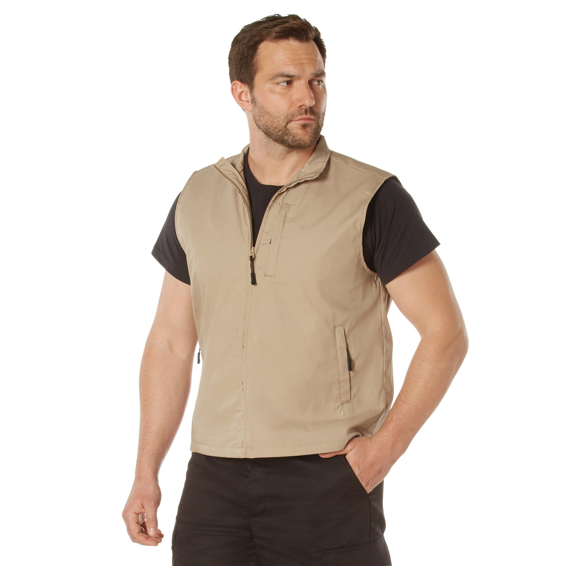 Rothco Undercover Travel Vest - Khaki, Large
