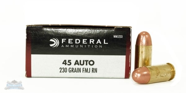 Federal 45 Auto/ACP 230gr FMJ Champion Ammunition 50rds - WM5233