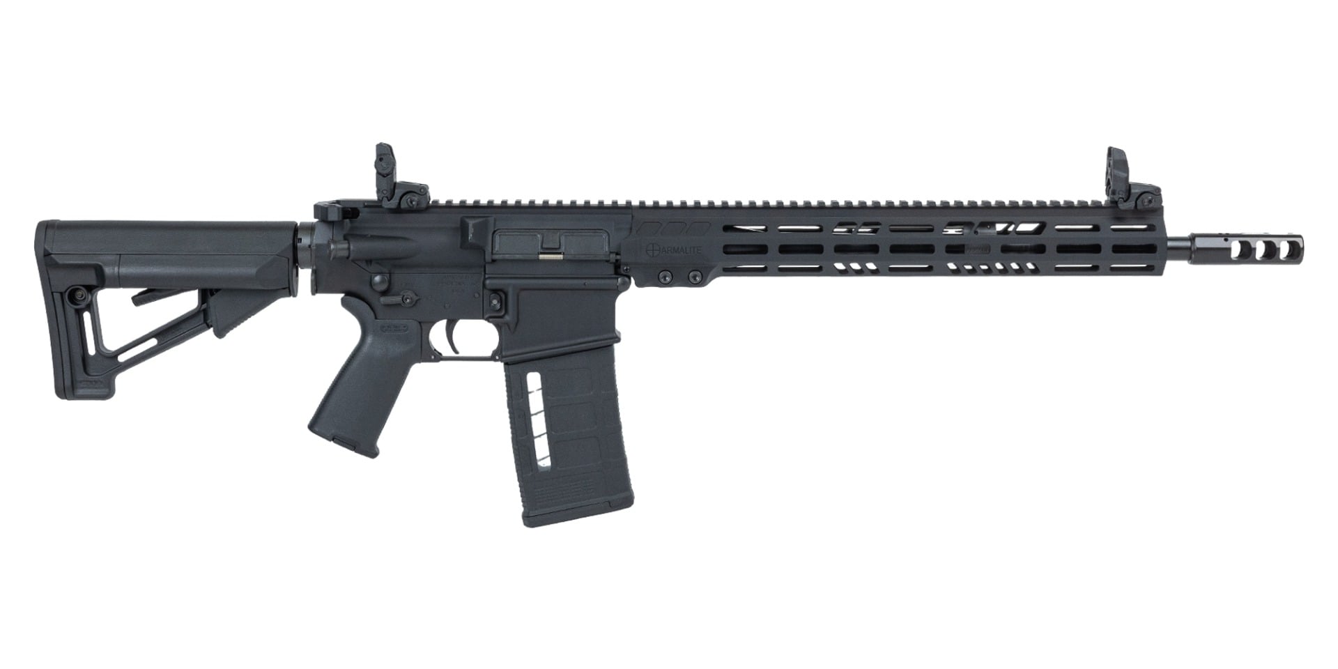 ArmaLite AR10TAC16 AR-10 Tactical 308 Win 25+1 16″ Barrel, Black, Magpul STR Collapsible Stock, Magpul MBUS Front & Rear Sights, Flash Suppressor, Optics Ready - No Credit Card Fees - Low, flat rate shipping