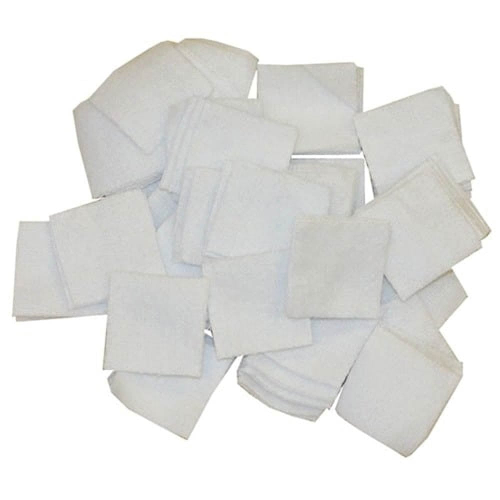 Brownells .17 Cal 0.88" x 0.88" Square Patch, White Pack of 1000