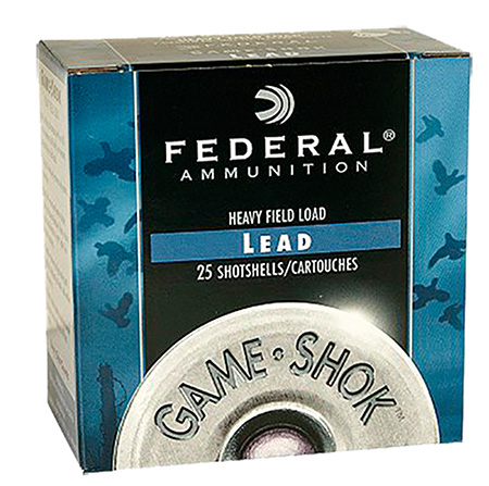 Federal 12ga 2.75" 1-1/4oz 7.5 Game-Shok"Heavy Field Lead Shotshell Ammunition 25rds - H125 7.5