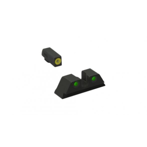 Meprolight ML41230 Hyper-Bright Yellow Ring Front/Green Rear Sights for Kimber 1911 Suppressed Models