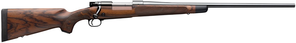 Winchester Repeating Arms 535239229 Model 70 Super Grade 264 Win Mag Caliber with 3+1 Capacity, 26″ Barrel, High Polished Blued Metal Finish & AAA French Walnut Stock Right Hand (Full Size)
