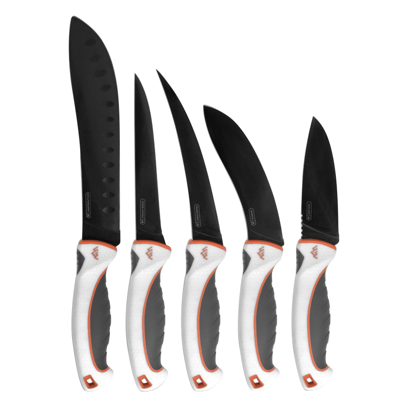 Outdoor Edge Knives Ergomax 6-Piece Professional Grade Processing Knife Set