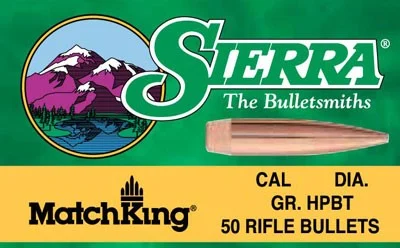 SIERRA BULLETS .30 CAL .308 - 190GR HP-BT MATCH 100CT