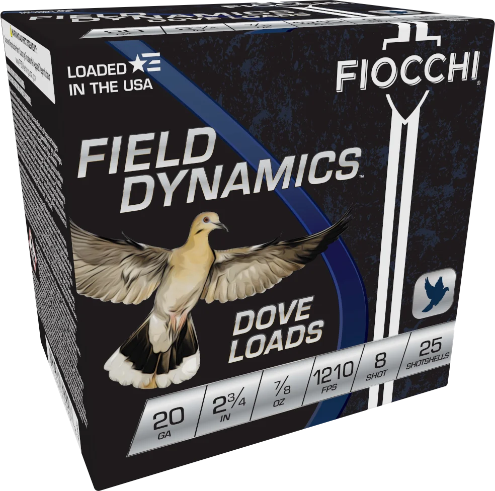 FIOCCHI 20G 2-3/4" 7/8OZ 8SHT G 25/250RDS