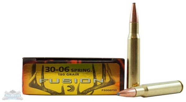 Federal 30-06 180gr Fusion Ammunition, 20 Round Box - F3006FS3