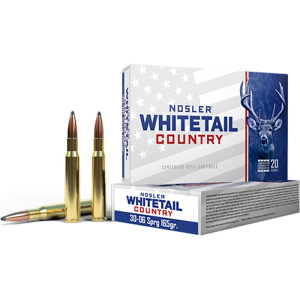 Nosler 40125 Whitetail Country 30-06Springfield 165 GR Spitzer Boat Tail 20 Per Box